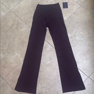 Danskin Babies' Girls High Waist Flared Pants In Black